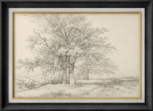 Miniatura 11 de SIGNWIN Arte de marco de alta calidad, elegante, vintage, ilustraciones de dibujo de árbol, arte fino, arte tradicional icónico para sala de estar