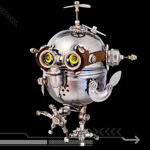 Miniatura 7 de LOCHE Rompecabezas de metal 3D, kits de modelo de metal 3D, modelo mecánico Steampunk, rompecabezas 3D, 110 piezas + rompecabezas láser 3D
