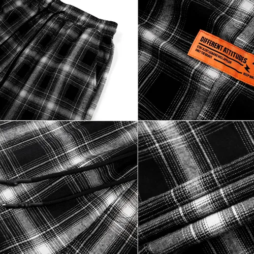 Miniatura 5 de Genanx Pantalones deportivos con cordón para hombre, pantalones deportivos con gráficos de letras, pantalones cargo punk, pantalones de hip hop