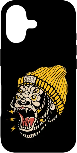 Gorilla Inked Flash Old School Ink Addict Traditional Tattoo Case for iPhone 17