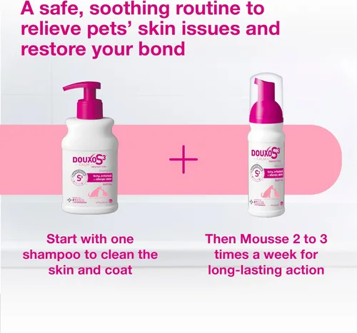 Miniatura 10 de Champú Douxo S3 Calm, Contiene 0.75% Ophytrium, Calmante, Para Piel Con Picazón, Irritación o Alergia, Para Perros y Gatos, 6.7 fl. oz. (200mL)