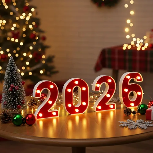 Coume Número de luz LED 2026, números gigantes de marquesina para decoraciones de graduación, decoraciones de graduación 2026 para estudiantes de