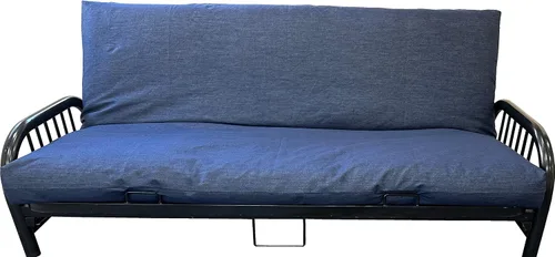 Miniatura 3 de D&D Futon Furniture Real Jean - Fundas de colchón de futón de mezclilla, protector de colchón, fundas de cama