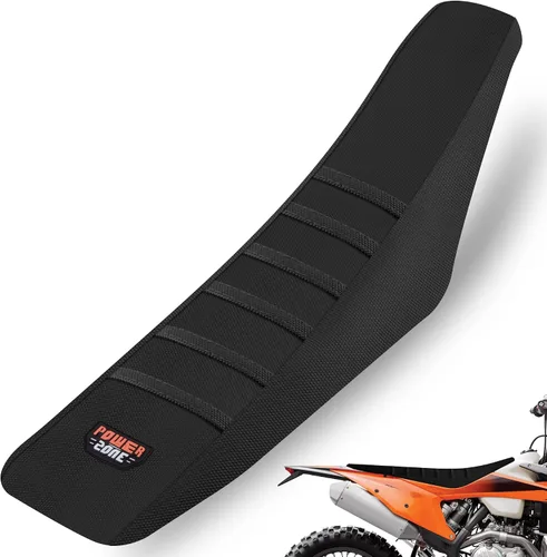 Miniatura 13 de Universal Funda de Asiento para Moto de Cross - Fundas de Asiento de Goma Suave Acanalada para Motocross Enduro Azul