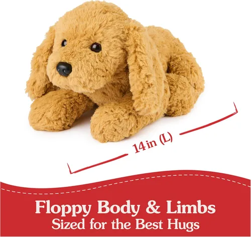 Miniatura 4 de GUND Muttsy Perro de Peluche, Peluche Premium Cachorro Animal de Peluche para Edades 1 en Adelante, Marrón, 14 pulgadas