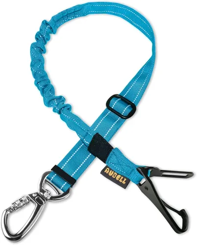 Miniatura 14 de AUBELL Cinturón de seguridad para perro, 3 en 1, ajustable, reflectante, resistente, arnés de perro con gancho de clip, cierre y hebilla, mosquetón