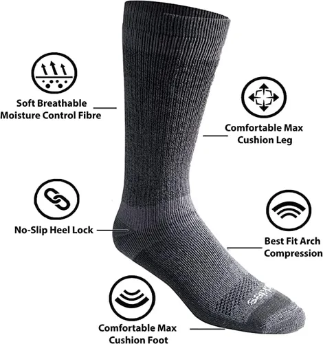Miniatura 2 de Dickies Dri-tech Moisture Control Max - Calcetines para hombre, paquete múltiple
