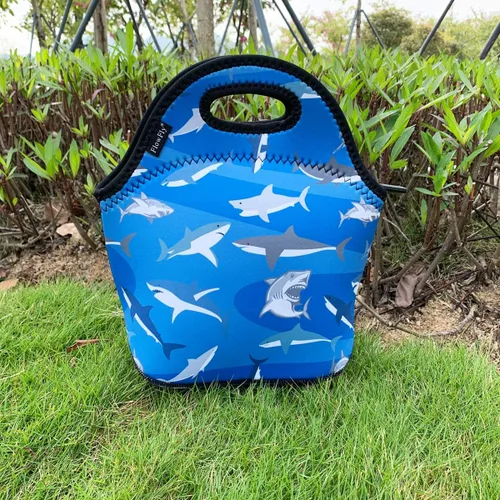 Miniatura 5 de FlowFly Lonchera de neopreno para niños, bolsa suave aislada, mini bolsa térmica para comidas, kit para niños, niñas, hombres, mujeres, escuela
