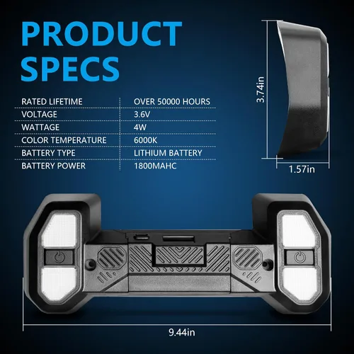 Miniatura 4 de sukemichi Luz Interior de Mapa Compatible con 2012-2018 Jeep Wrangler JK JKU, Luces de Lectura para Accesorios Jeep JK 2 Puertas 4 Puertas