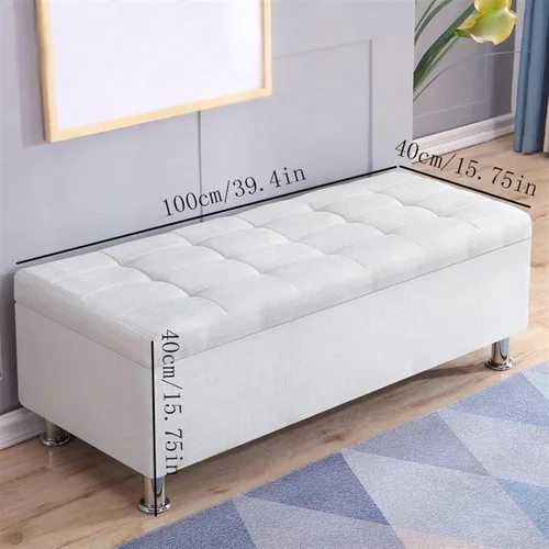 Miniatura 2 de Storage Benches Rectangular Sofa Stool Shoeshine Stool Bedside Stool Multifunctional Storage Storage Stool Dressing Room Fitting Room Stools Shoes