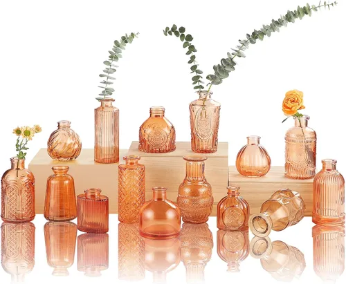 Miniatura 11 de Jarrones de Vidrio para Capullos en Juego a Granel de 30 Piezas, Pequeños Jarrones de Vidrio para Flores como Centros de Mesa de Boda para Mesas