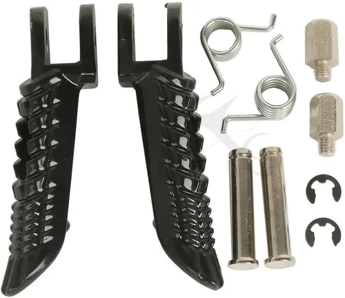Miniatura 11 de TCT-MOTORPARTS Estriberas para reposapiés trasero delantero negro para Suzuki GSXR1000 2005-2025 GSXR600 750 2006-2025
