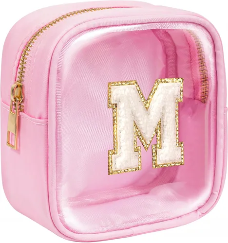 Miniatura 22 de KOTORA Bolsa de Maquillaje Inicial, Bolsa de Viaje de Artículos de Aseo, Bolsa de Maquillaje Transparente, Bolsas de Cosméticos Organizadoras