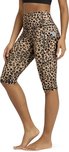 Miniatura 31 de ODODOS - Leggings capri de cintura alta para mujer con bolsillos, control de abdomen, no se transparentan, para entrenamiento atlético, running