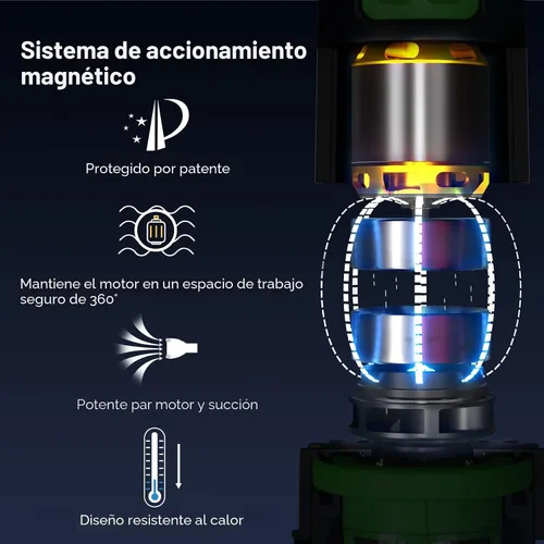 Miniatura 5 de Limpiador de bañera de hidromasaje recargable para spa - Sistema de accionamiento magnético, filtro de malla ultra fina para partículas pequeñas