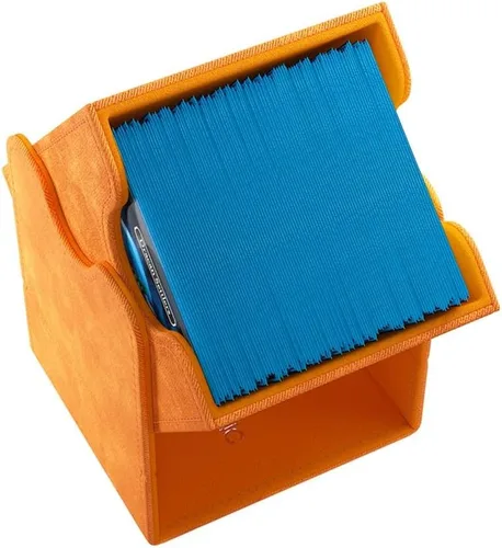 Miniatura 4 de Caja de almacenamiento de cartas GameGenic – Caja de cubierta: Squire XL Naranja 100CT – Durable y resistente para almacenamiento de cartas TCG, OCG
