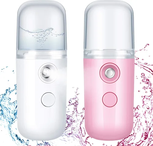 Miniatura 9 de Honoson 2 Nano Vaporizador Facial Portátil Nano Mister para Extensiones de Pestañas Recargable por USB 1 oz Aparato de Cuidado de la Piel Mano