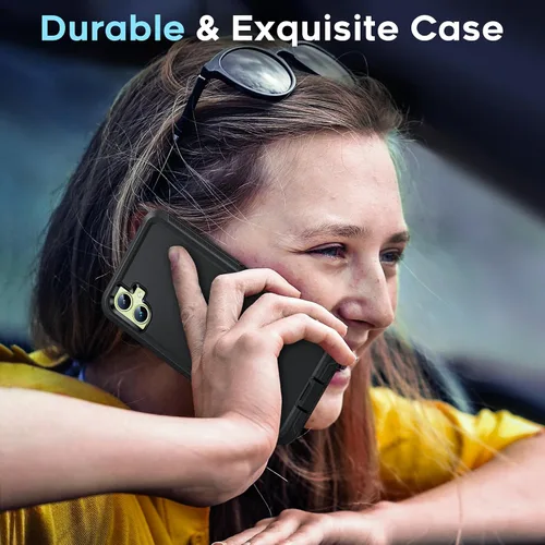 Miniatura 6 de LeYi Funda compatible con Samsumg Galaxy A05 4G: Galaxy A05 4G con resistente a los golpes, 3 en 1 de cuerpo completo, protección resistente