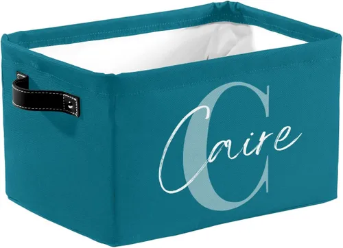 Miniatura 25 de Cesta de regalo personalizada con nombre, caja de juguetes de almacenamiento personalizada para niños, organizador de cubos de almacenamiento