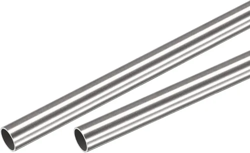 Miniatura 11 de uxcell Tubo redondo de acero inoxidable 304 0.512 in OD 0.020 in espesor de pared 9.843 in longitud 2 piezas