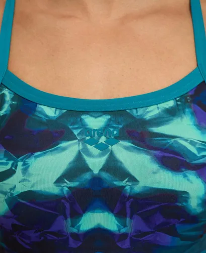 Miniatura 3 de Arena Traje de baño Performance Hero Camo Challenge Back para mujer