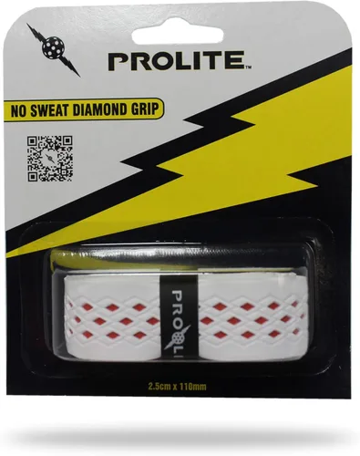 Miniatura 25 de Agarre de diamante sin sudor para palas de pickleball, tenis, raquetball Blanco con base negra