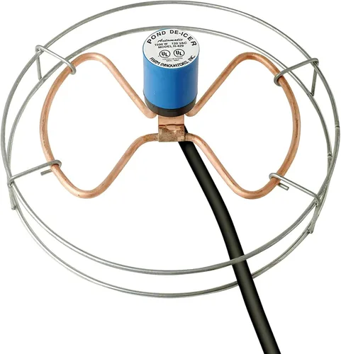 Miniatura 6 de Farm Innovators - Calentador de tanque de agua sumergible de aluminio fundido de 1500 vatios con termostato autorregulador para granja y hogar