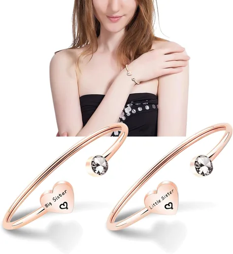Miniatura 5 de PLITI Big Sis Little Sis Gifts - Pulseras para 2 pulseras de amistad