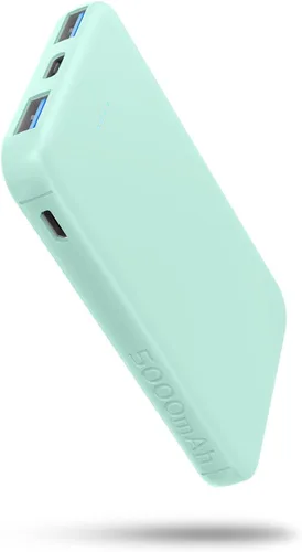 Miniatura 10 de S22 Cargador Portátil, Batería Externa Mini Colorida de 5000mAh Compatible con iPhone 15/14/13/12/11/X de Todas las Series y Teléfono Android