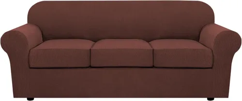 Miniatura 53 de H.VERSAILTEX - 3 fundas de sofá elásticas para 2 cojines de sofá. Fundas para muebles de sala de estar (funda base más 2 fundas de cojín de asiento)