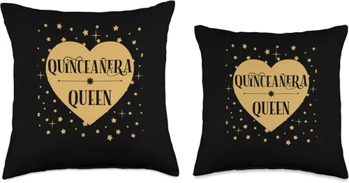 Miniatura 3 de Mis Quince Quincinera Birthday Celebration Quinceanera Queen 15th Quince - Almohada de celebración de fiesta de cumpleaños, 16x16, multicolor