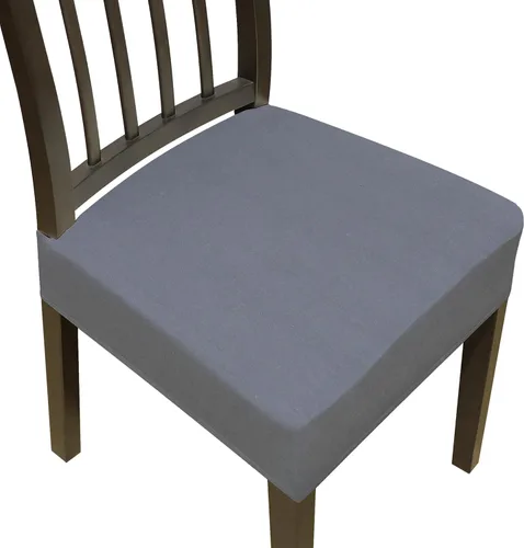 Miniatura 18 de Juego de 4 fundas elásticas para sillas de comedor, fundas para sillas de comedor, fundas para sillas de cocina, fundas de asiento extraíbles y Beige