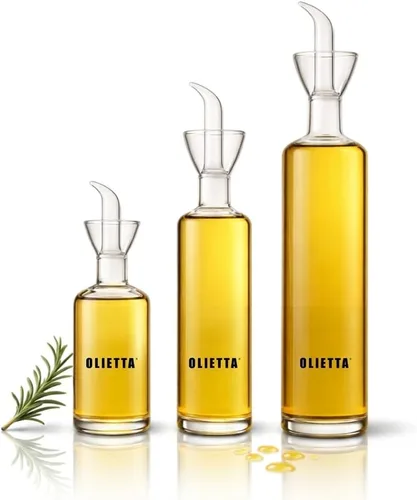 Miniatura 10 de Olietta Dispensador de Aceite de Oliva Botella de Vidrio Borosilicato - 4.2 oz 125ml Dispensador Antigoteo - Vertedor a Prueba de Fugas Rociador