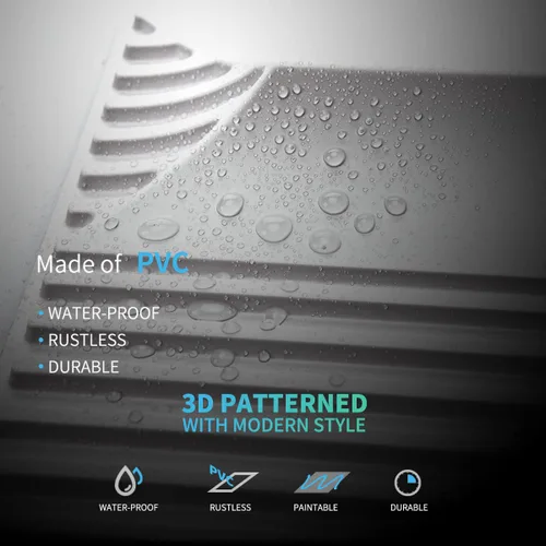 Miniatura 3 de Art3dwallpanels Panel de pared 3D de PVC para decoración de pared interior, 19.7 x 19.7 pulgadas, paneles de pared 3D de PVC, paneles de pared