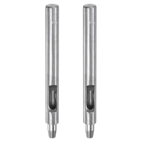 Miniatura 39 de HARFINGTON 2 piezas de perforador de cuero de 0.031 in recto, redondo, ojal, remache a presión, fijador para cuero, artesanía, ropa, bolso, cortina
