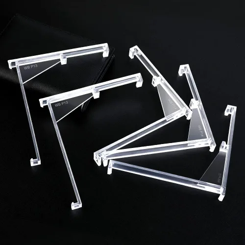 Miniatura 3 de Clip de cenefa ciega vertical de 3.5 pulgadas, clip de cenefa de plástico transparente, soporte de instalación oculto para persianas verticales