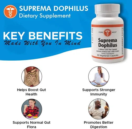 Miniatura 7 de Holistic Health Suprema Dophilus 60 Cápsulas Vegetarianas