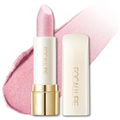 Miniatura 9 de FOCALLURE Lápiz labial brillante hidratante, acabado brillante de perlas, bálsamo labial teñido hidratante con textura cremosa, tinte labial de RD02
