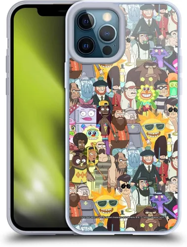 Miniatura 64 de Head Case Designs Funda de gel con licencia oficial de Rick and Morty Aliens Season 3 [protección de grado militar] compatible con Apple iPhone 12