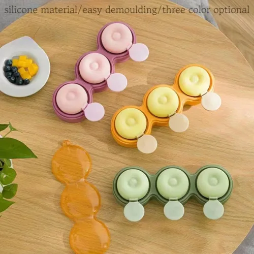 Miniatura 5 de Juego de moldes para paletas con palitos reutilizables, moldes de silicona para hacer helados, moldes de helado congelados, accesorios de cocina