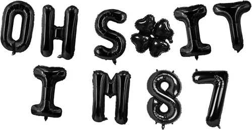 Miniatura 85 de Globos de látex de 16 pulgadas con texto en inglés "Oh I'm 14" Black Hallo Fourteen Cheers to 14 Years Old Theme Decor for Man Woman Happy 14th