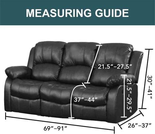Miniatura 6 de Funda para sofá reclinable de 8 piezas, terciopelo elástico para sofá reclinable de 3 plazas, funda suave y gruesa para sofá reclinable, protector