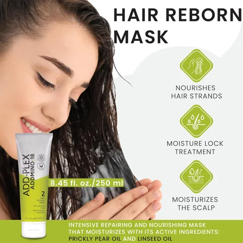 Miniatura 4 de Kit Hair Reborn - Juego de champú, máscara y acondicionador sin enjuague para todo tipo de cabello