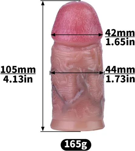 Miniatura 4 de AMAZBEE Jaula de castidad plana, consolador realista de pene con anillos de pene circulares, pequeña jaula invertida para pene Sissy Cock Jaula SM