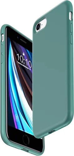 Miniatura 4 de Funda para iPhone 6 / 6S, funda suave de superficie mate, cubierta de protección contra caídas, color sólido, pantalla de 4.7 pulgadas, verde bosque