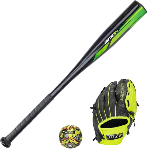 Miniatura 10 de Ortiz34 Youth T-Ball Set, 25” Signature Aluminum T-Ball Bat with -10 Drop, Foam Core T-Ball, 9” Lightweight Youth Glove, Vibrant Graffiti Print