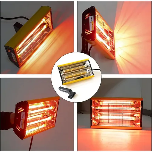 Miniatura 4 de Lámpara infrarroja de mano para pintura de coche de 2 kw/110 V/220 V, lámpara de curado de pintura de infrarrojos, sistema de pintura portátil