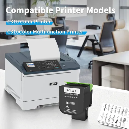 Miniatura 4 de C315 Cartucho de tóner para impresora Xerox C310 C315, cartucho de tinta de 8,500 páginas de capacidad extra alta compatible con repuesto 006R04364