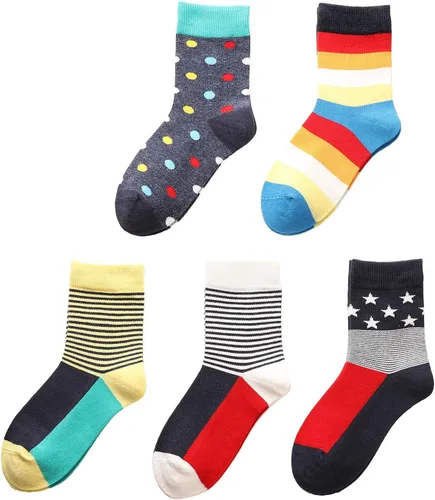 Miniatura 2 de SUNBVE Calcetines de vestir de algodón suave para niños y niños