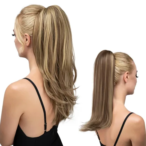 Extensión de cola de caballo con clip de 18 pulgadas, extensiones de cabello de cola de caballo para mujeres, pieza de cabello de cola de caballo